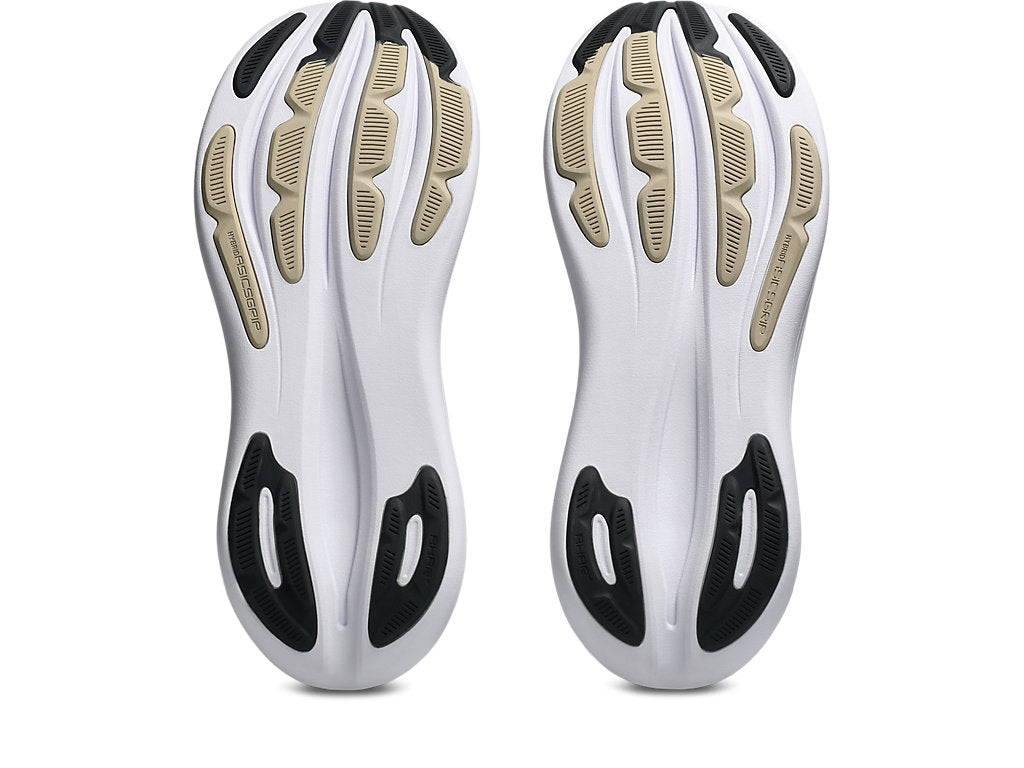 Asics Men's GEL-NIMBUS 28 Wide (2E) Running Shoes in Black/Feather Grey