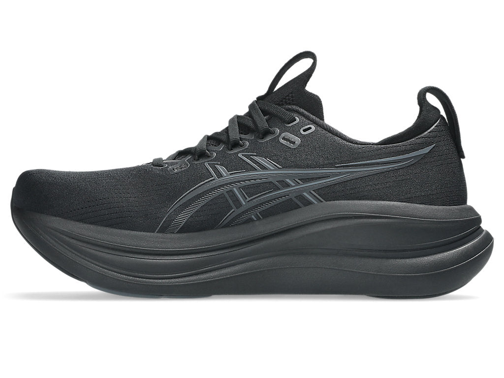 Asics Men's GEL-NIMBUS 28 Extra wide (4E) Running Shoes in Black/Graphite Grey