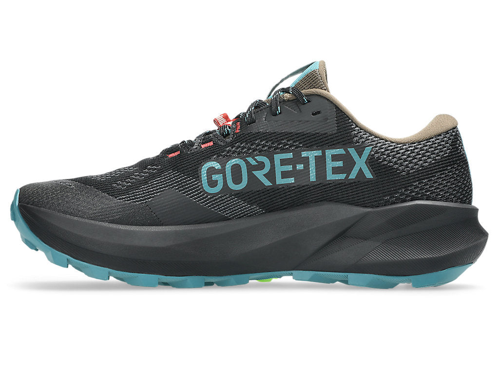 Asics Men's TRABUCO 14 GTX Running Shoes in Black/Misty Pine