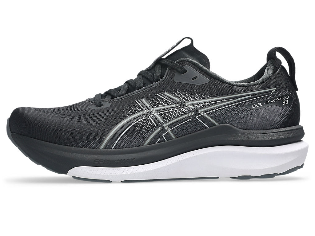 Asics Men's GEL-KAYANO 33 Running Shoes in Black/White