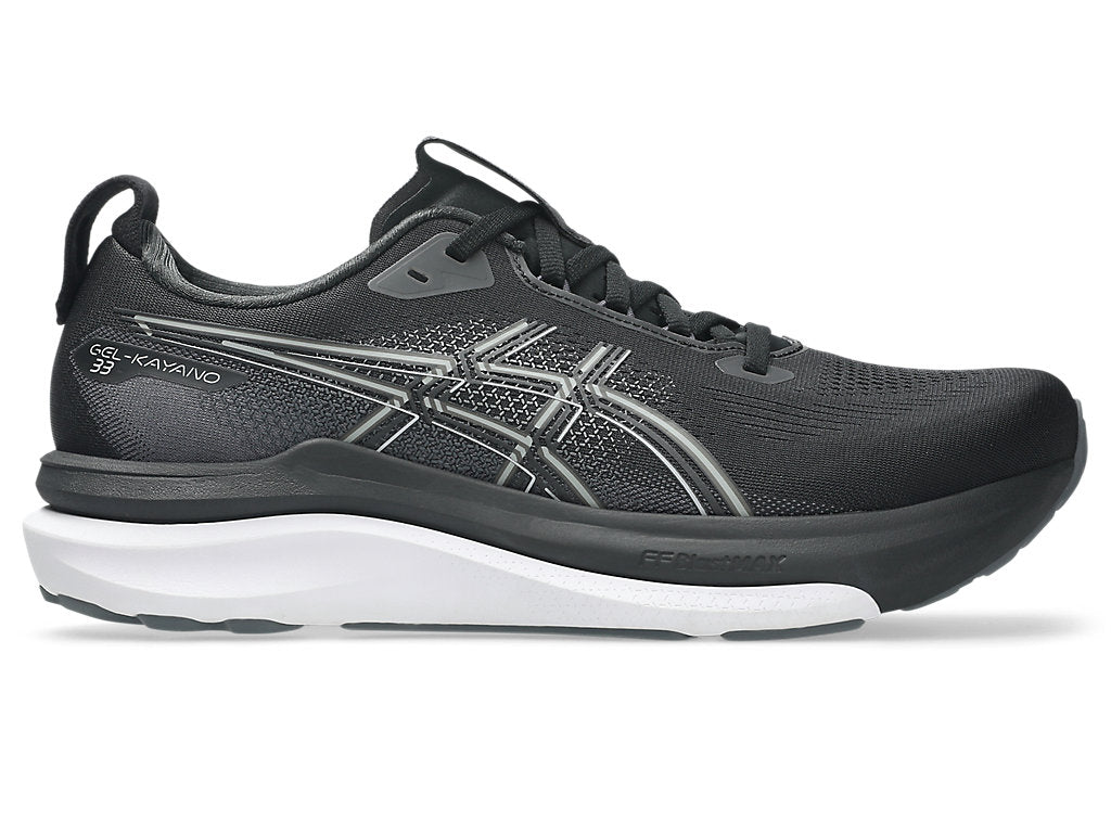Asics Men's GEL-KAYANO 33 Running Shoes in Black/White