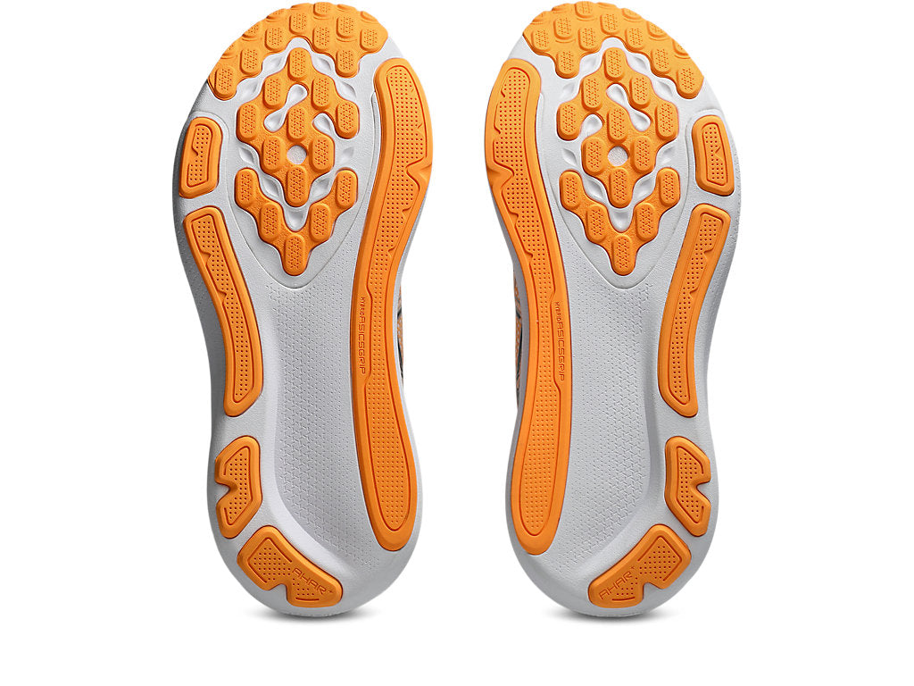 Asics Men's GEL-KAYANO 33 Running Shoes in White/Stadium Orange