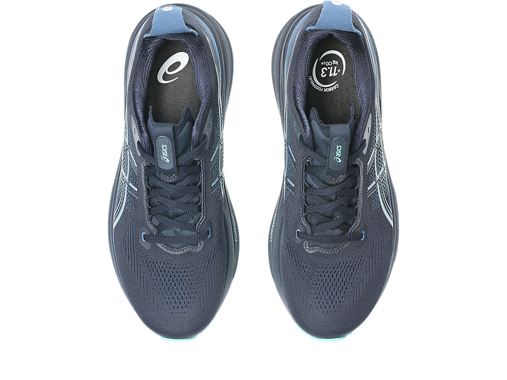 Asics Men's GEL-KAYANO 33 Running Shoes in Midnight/Ice Mint