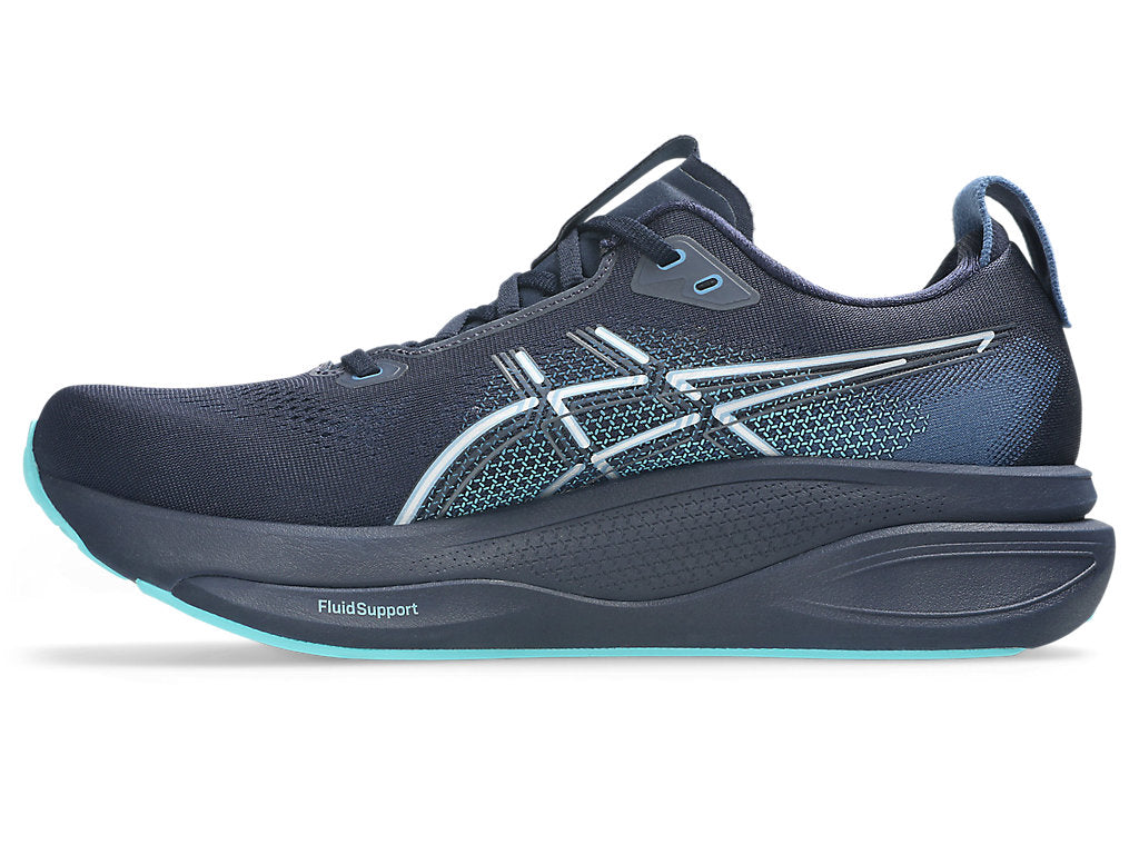 Asics Men's GEL-KAYANO 33 Running Shoes in Midnight/Ice Mint