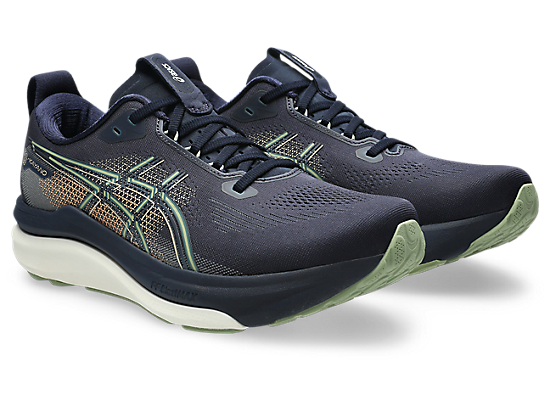 Asics Men's GEL-KAYANO 33 Running Shoes in Midnight/Khaki Green