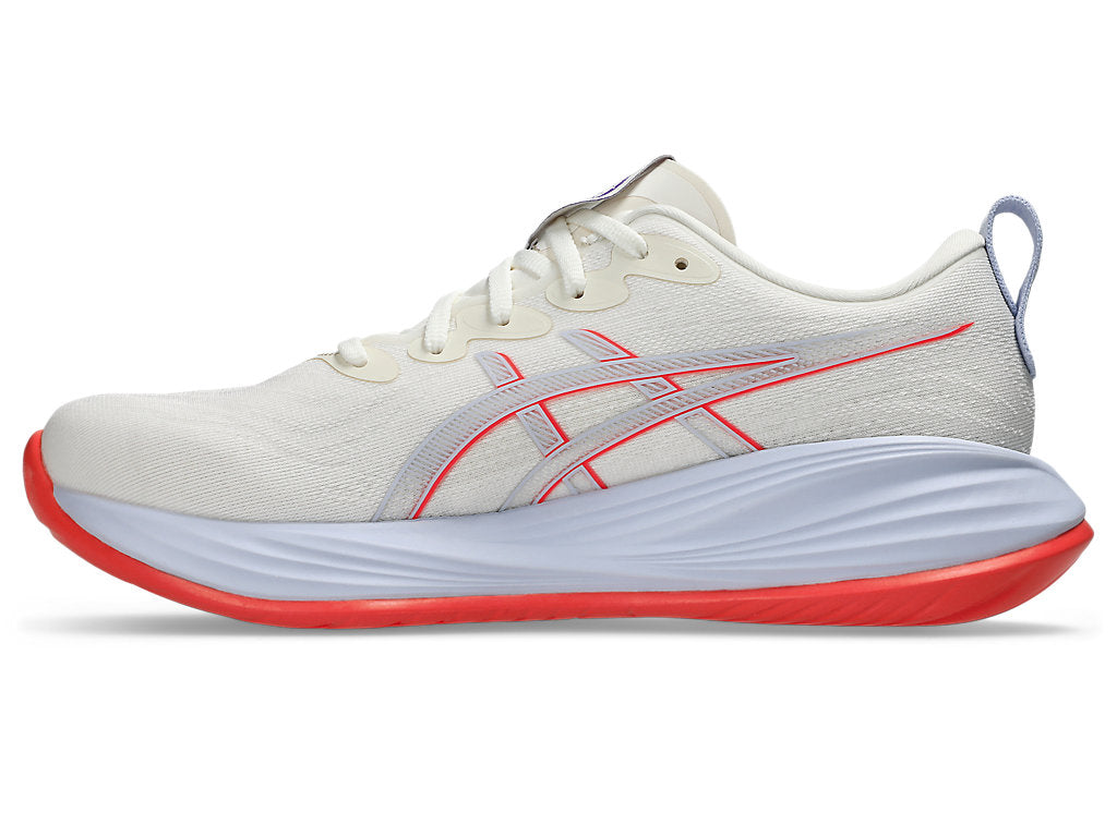 Asics Men's GEL-CUMULUS 27 TOKYO Running Shoes in Cream/Edo Purple