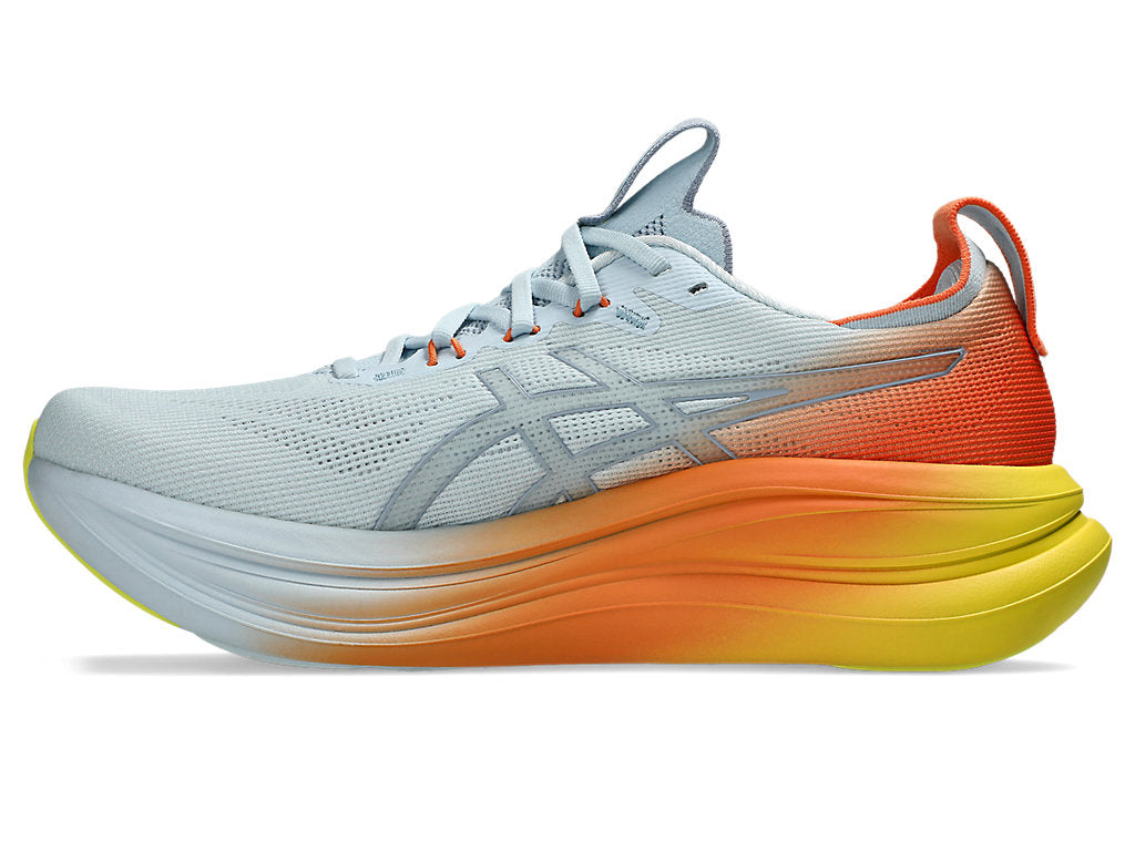 Asics Men's GEL-NIMBUS 28 Running Shoes in Sky/Sun Peach