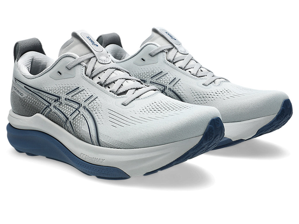 Asics Men's GEL-KAYANO 33 Wide (2E) Running Shoes in Piedmont Grey/Midnight
