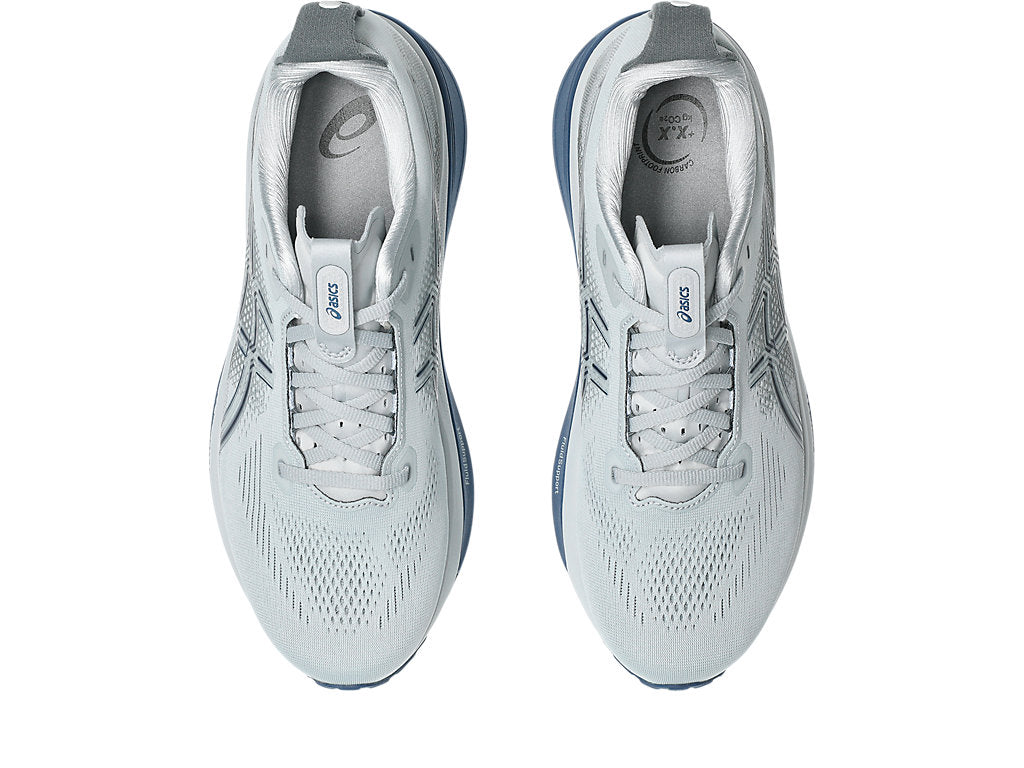 Asics Men's GEL-KAYANO 33 Wide (2E) Running Shoes in Piedmont Grey/Midnight