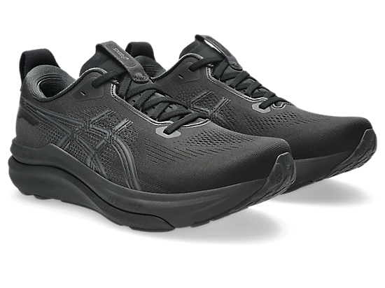 Asics Men's GEL-KAYANO 33 Extra wide (4E) Running Shoes in Black/Black