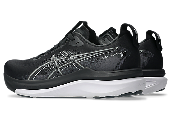 Asics Men's GEL-KAYANO 33 Extra wide (4E) Running Shoes in Black/White