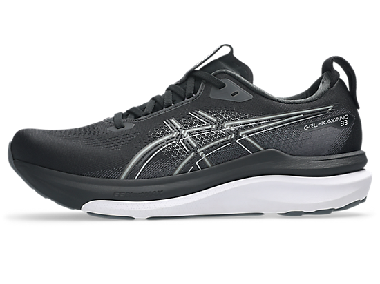Asics Men's GEL-KAYANO 33 Extra wide (4E) Running Shoes in Black/White