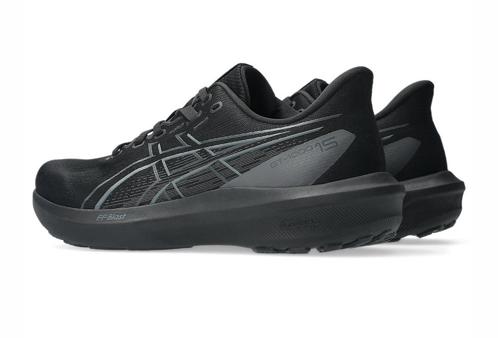 Asics Men's GT-1000 15 Running Shoes in Black/Black