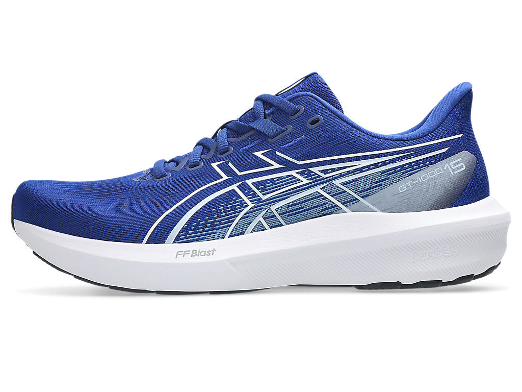 Asics Men's GT-1000 15 Running Shoes in Prussian Blue/White