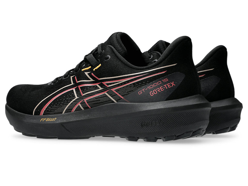 Asics Men's GT-1000 15 GTX Running Shoes in Black/Graphite Grey