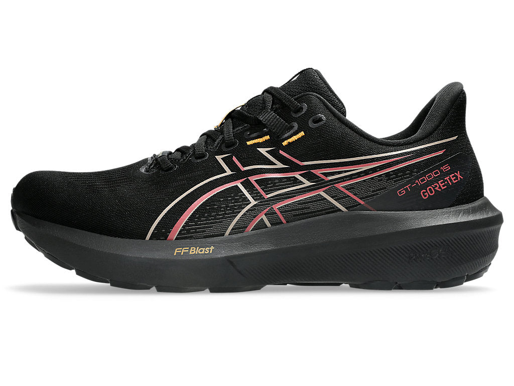 Asics Men's GT-1000 15 GTX Running Shoes in Black/Graphite Grey