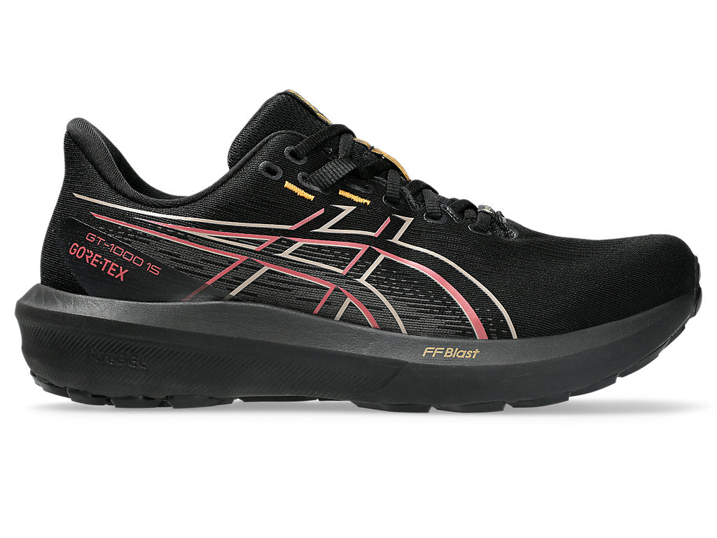 Asics Men's GT-1000 15 GTX Running Shoes in Black/Graphite Grey