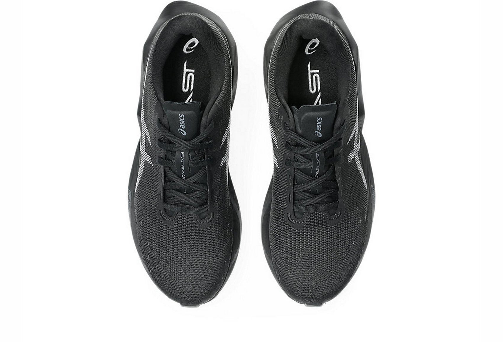 Asics Men's NOVABLAST 6 Wide (2E) Running Shoes in Black/Black