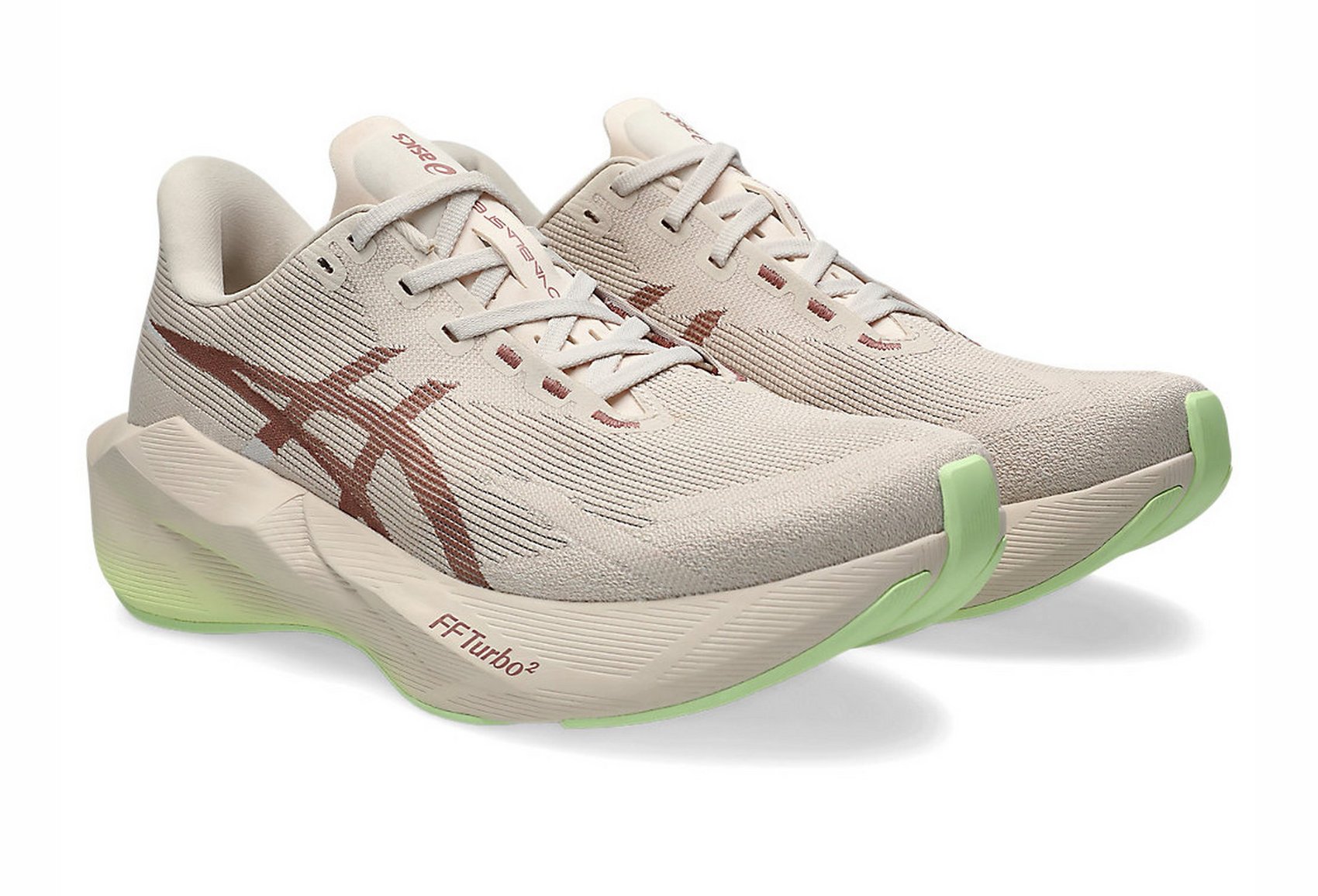 Asics Men's NOVABLAST 6 Wide (2E) Running Shoes in Rose Dust/Illuminate Yellow
