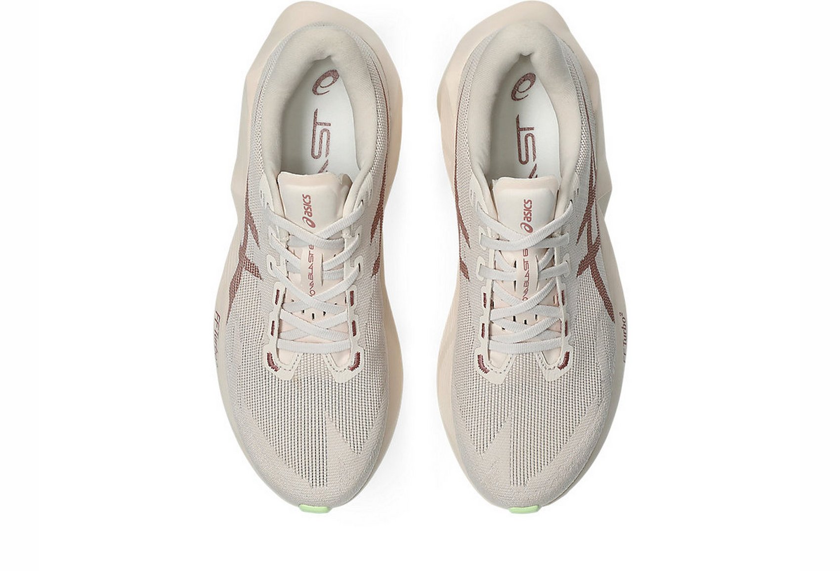 Asics Men's NOVABLAST 6 Wide (2E) Running Shoes in Rose Dust/Illuminate Yellow