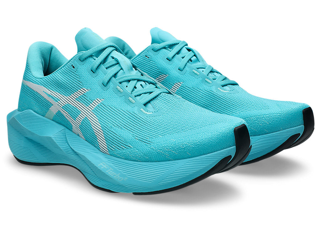 Asics Men's NOVABLAST 6 Running Shoes in Energy Aqua/White