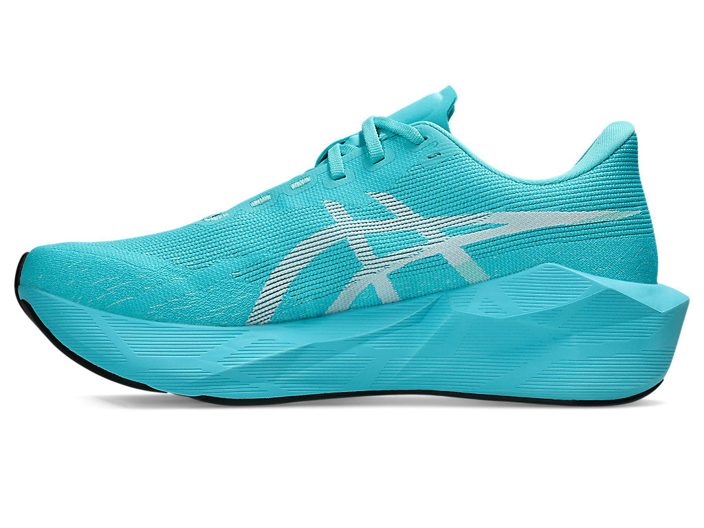 Asics Men's NOVABLAST 6 Running Shoes in Energy Aqua/White