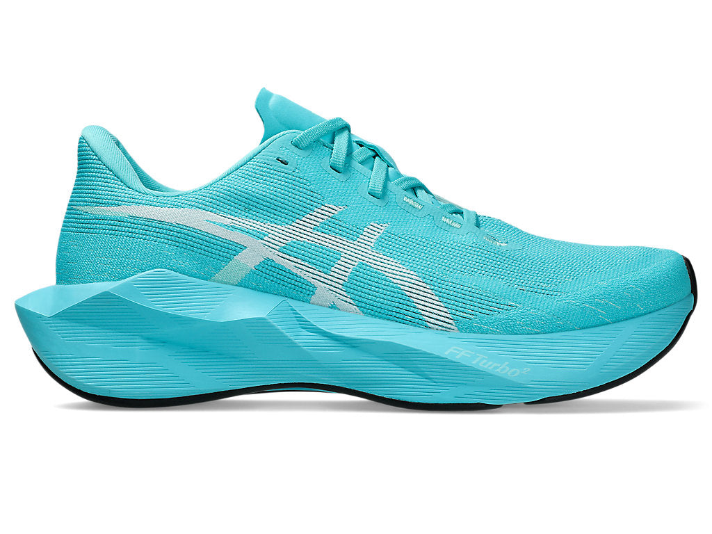 Asics Men's NOVABLAST 6 Running Shoes in Energy Aqua/White