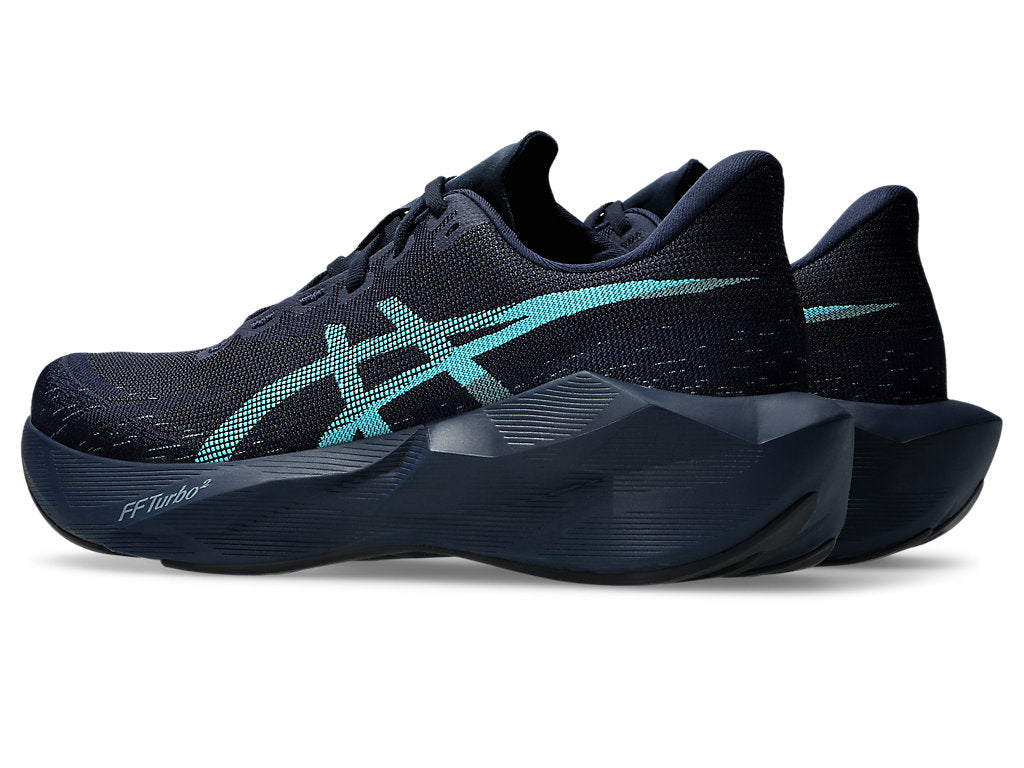 Asics Men's NOVABLAST 6 Running Shoes in Midnight/Energy Aqua