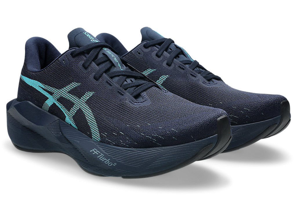 Asics Men's NOVABLAST 6 Running Shoes in Midnight/Energy Aqua