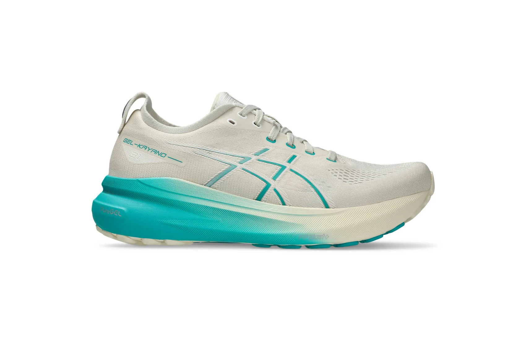 Asics Men's GEL-KAYANO 31 Running Shoes in Birch/Wave Teal