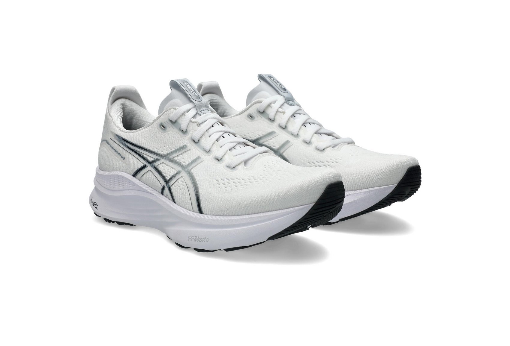 Asics Men's GEL-KAYANO 32 Running Shoes in White/Pure Silver