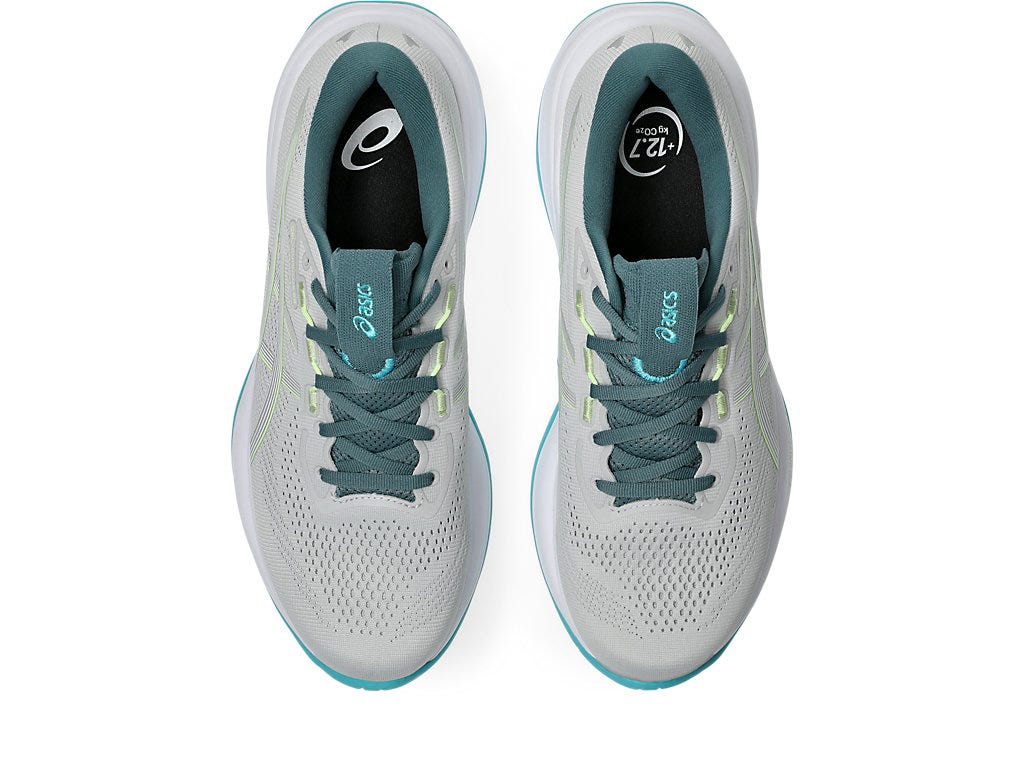 Asics Men's GEL-CUMULUS 28 Running Shoes in Cloud Grey/Energy Aqua