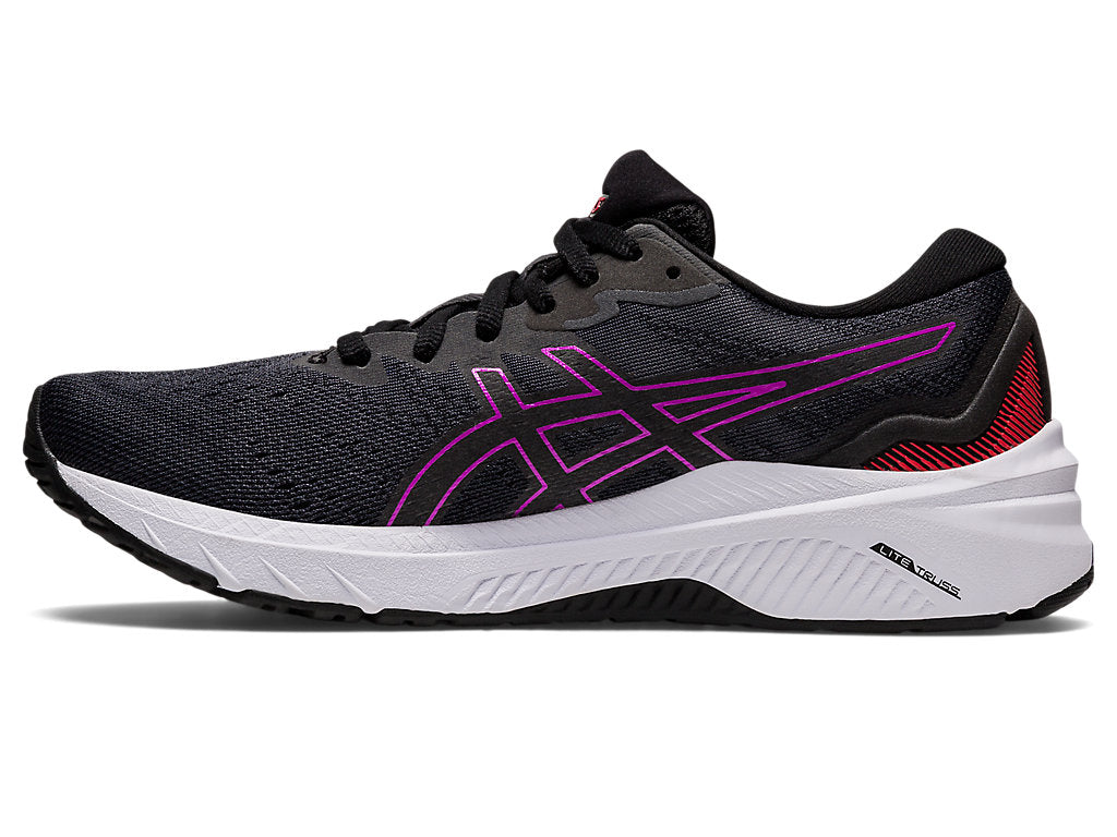 Asics Women'S GT-1000 11 Wide (D) Running Shoes in Black/Orchid