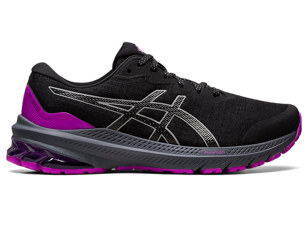 Asics Women's GT-1000 11 LITE-SHOW Running Shoes in Black/Orchid