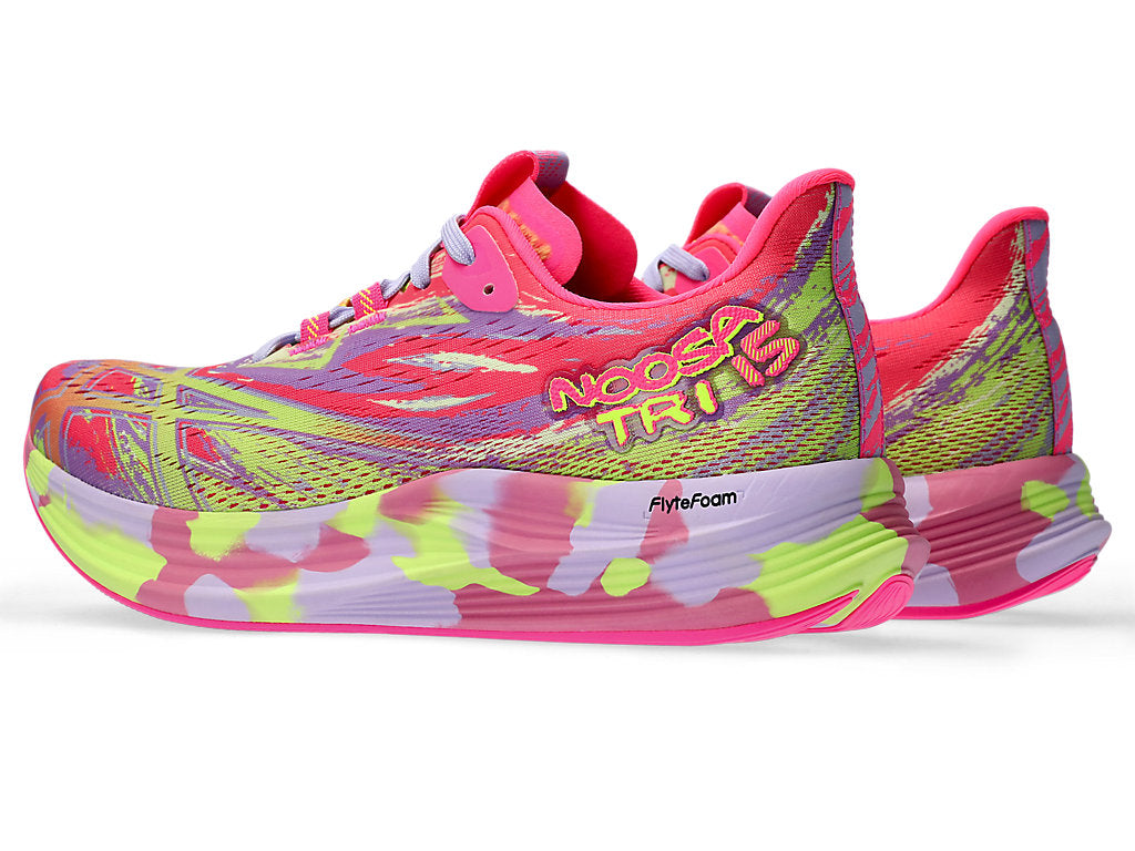 Asics Women's NOOSA TRI 15 Running Shoes in Hot Pink/Safety Yellow
