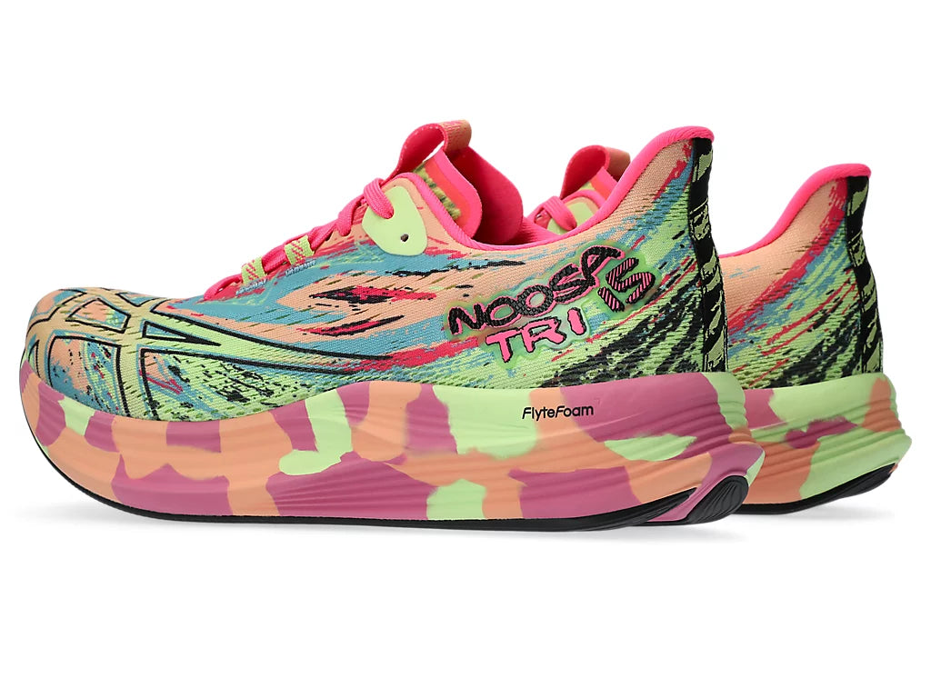 Asics Women's NOOSA TRI 15 Running Shoes in Summer Dune/Lime Green