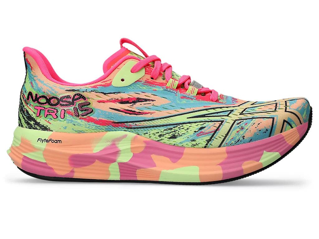 Asics Women's NOOSA TRI 15 Running Shoes in Summer Dune/Lime Green