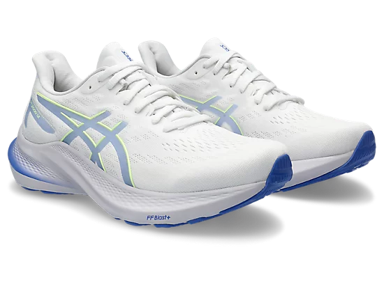 Asics Women's GT-2000 12 Running Shoes in White/Sapphire