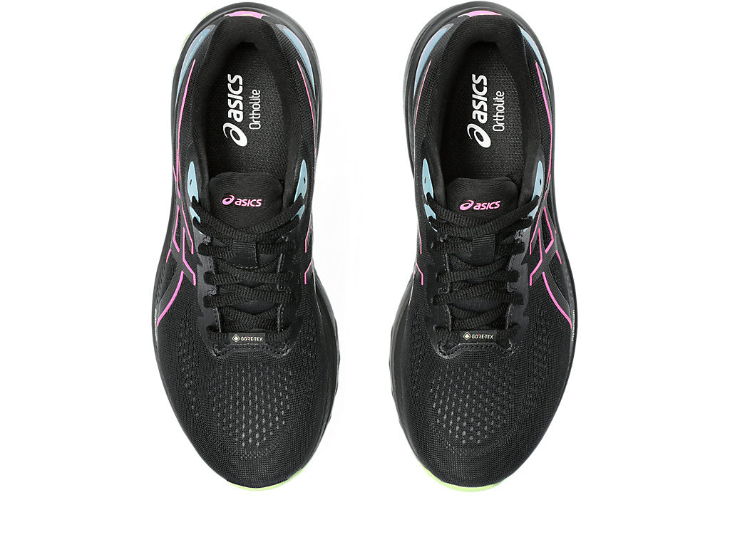 Asics Women's GT-1000 12 GTX Running Shoes  in Black/Hot Pink