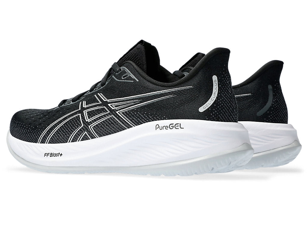 Asics Women's GEL-CUMULUS 26 Wide (D) Running Shoes in Black/Concrete