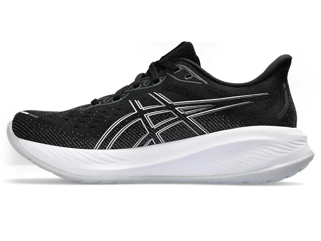 Asics Women's GEL-CUMULUS 26 Wide (D) Running Shoes in Black/Concrete