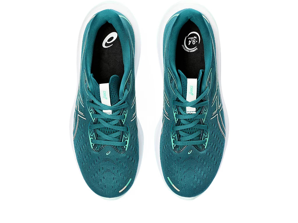 Asics Women's GEL-CUMULUS 26 Wide (D) Running Shoes in Rich Teal/Pale Mint