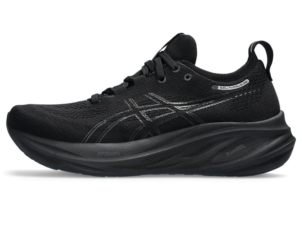 Asics Women's GEL-NIMBUS 26 Running Shoes in Black/Black