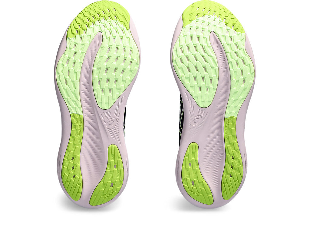 Asics Women's GEL-NIMBUS 26 Running Shoes in Black/Neon Lime