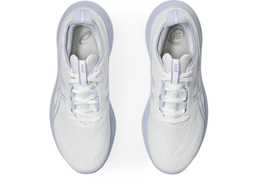 Asics Women's GEL-NIMBUS 26 Running Shoes in White/Fresh Air