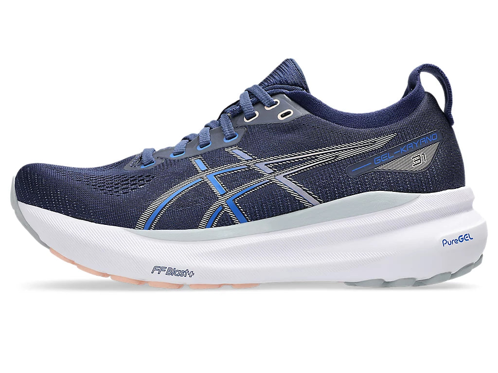 Asics Women's GEL-KAYANO 31 Running Shoes in Indigo Blue/Pure Silver