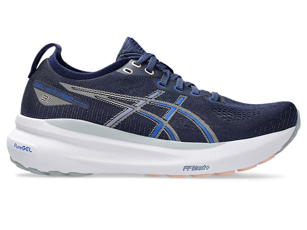 Asics Women's GEL-KAYANO 31 Running Shoes in Indigo Blue/Pure Silver