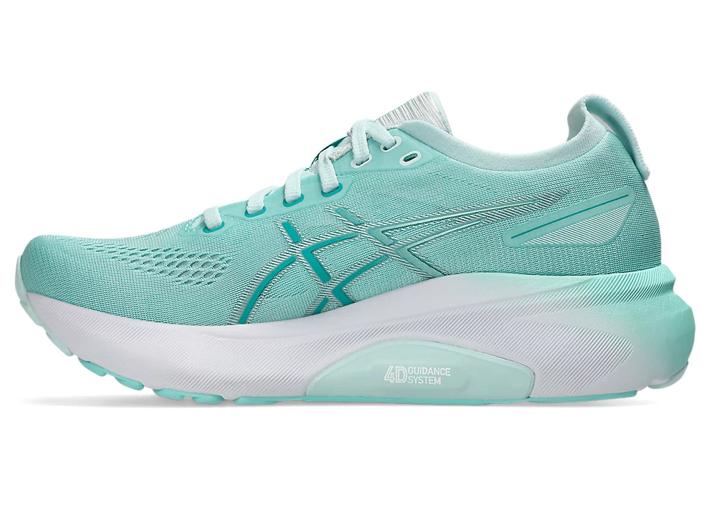 Asics Women's GEL-KAYANO 31 Wide (D) Running Shoes in Illuminate Mint/Pure Silver