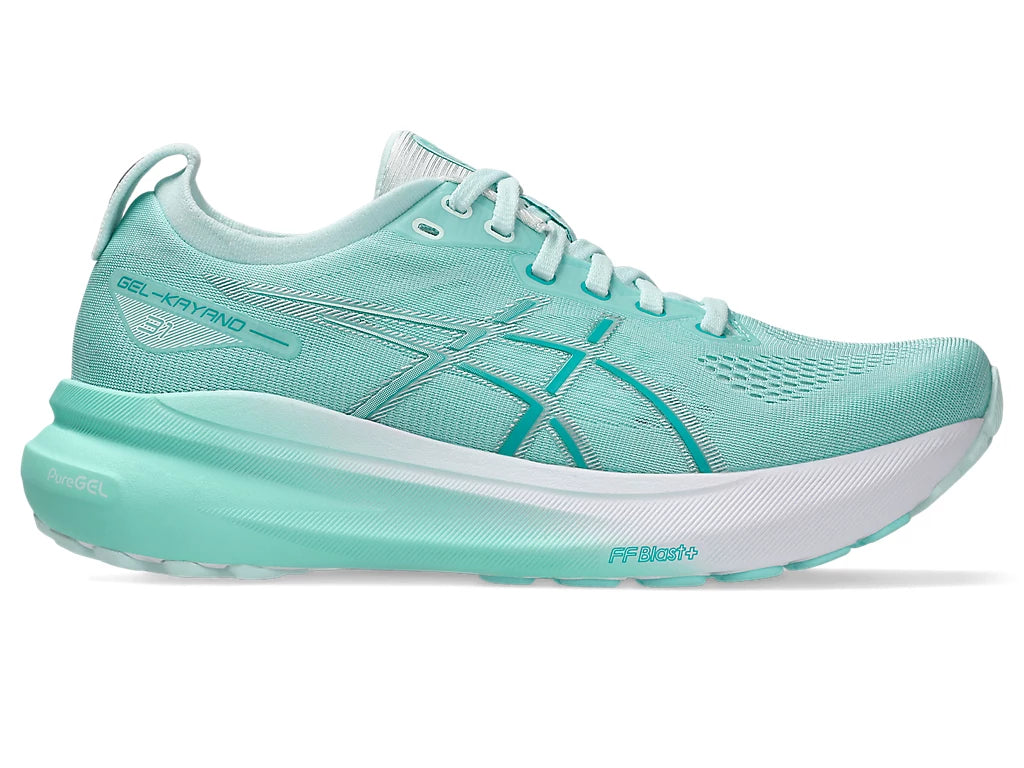 Asics Women's GEL-KAYANO 31 Wide (D) Running Shoes in Illuminate Mint/Pure Silver