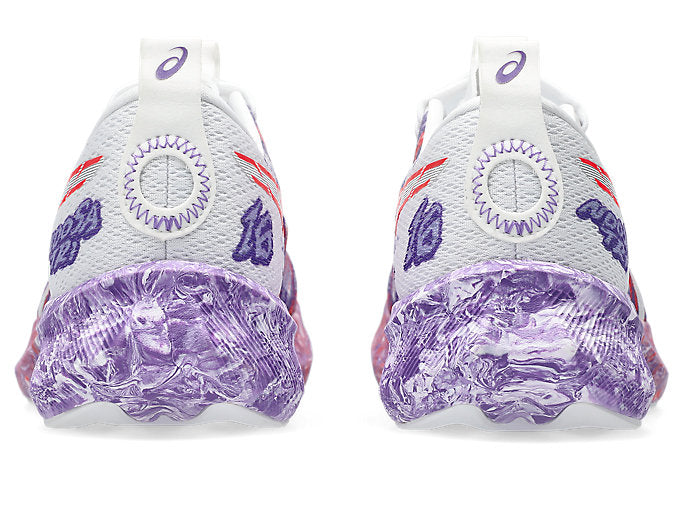 Asics Women`s NOOSA TRI 16 Running Shoes in White/Edo Purple